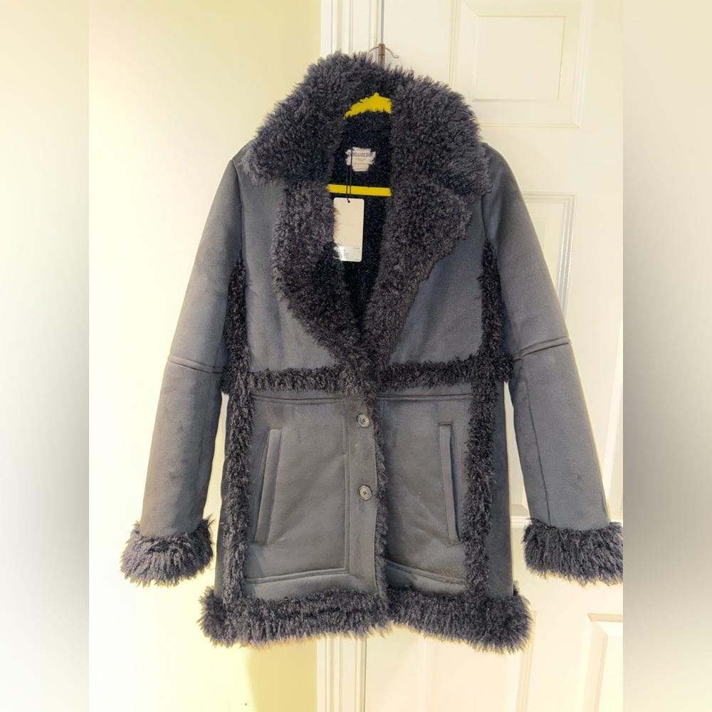 Zadig & Voltaire Festif Faux Suede NWT Small - Picture 4 of 12
